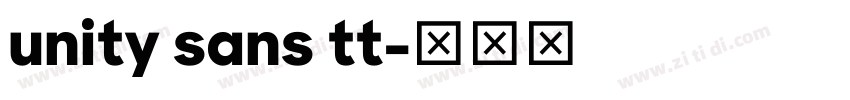 unity sans tt字体转换